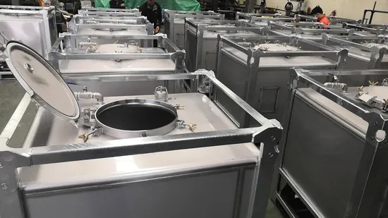 SS304 Food Grade Stainless Steel IBC Tote for Juice Storage